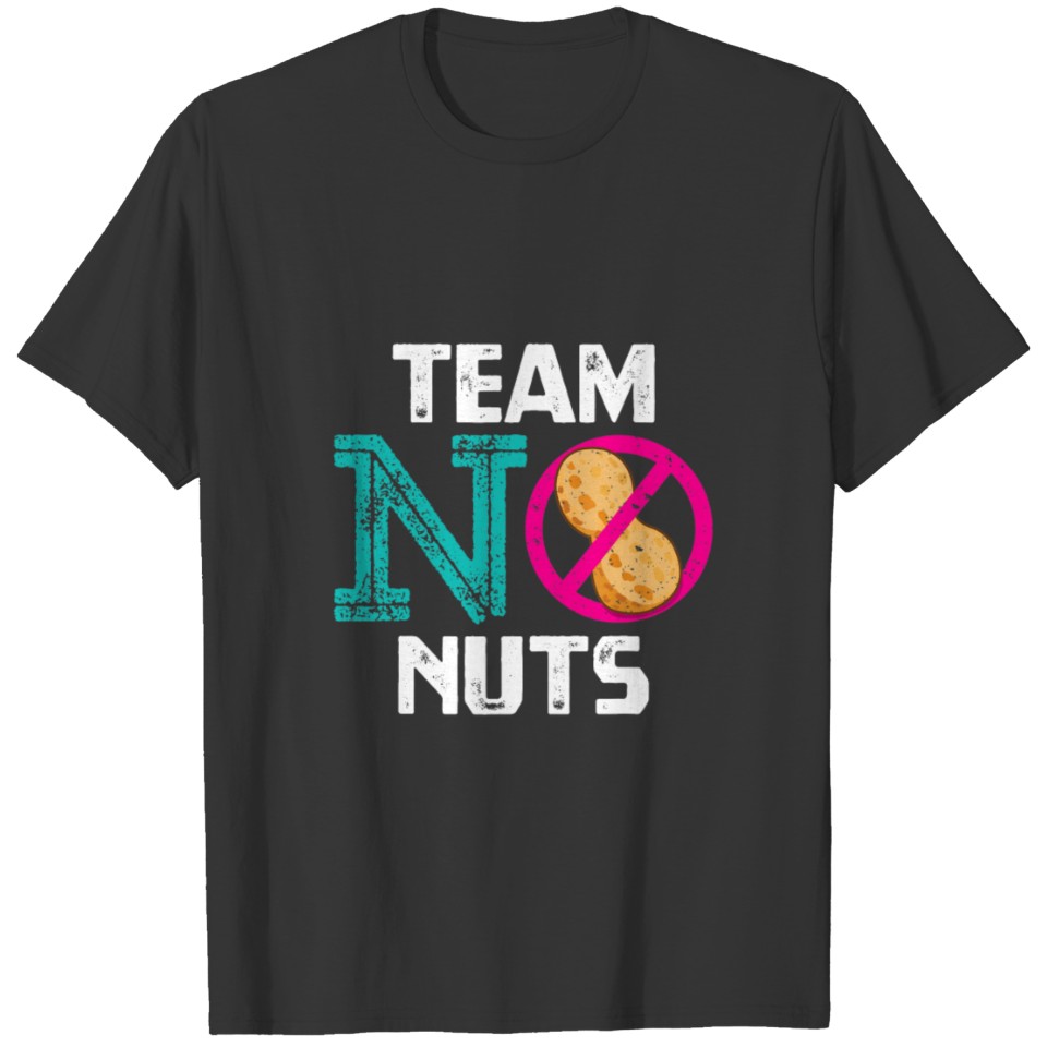Team No Nuts Funny Gender Reveal Party Novelty T Shirts