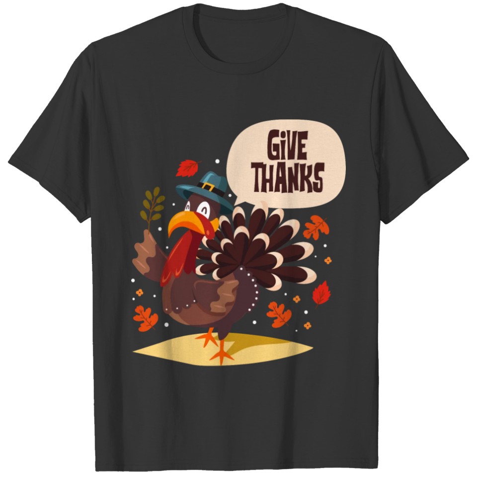Cute Thanksgiving Product Give Thanks Funny T-shirt