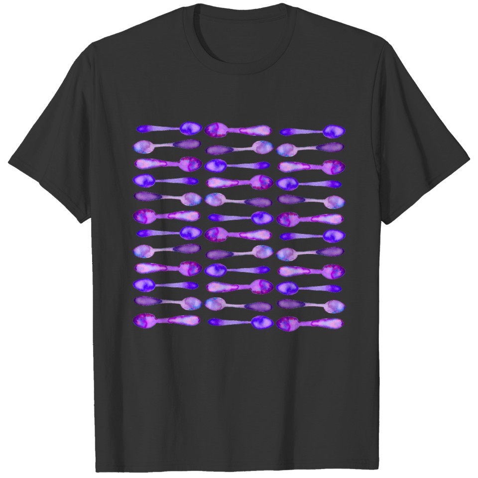 Purple Watercolor Spoons! T Shirts