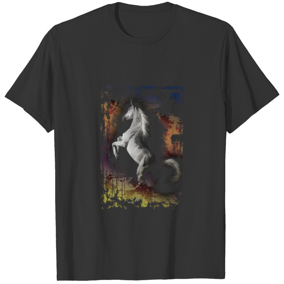 Colorful horses T-shirt