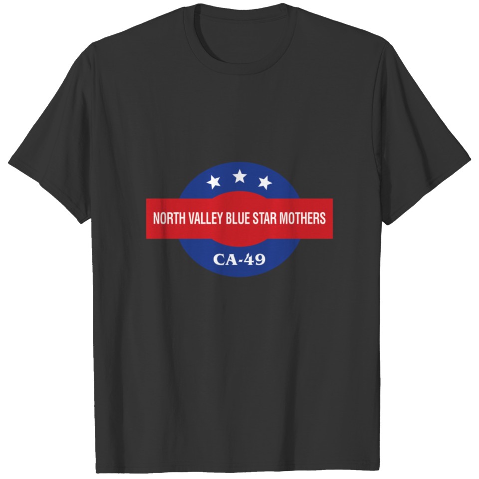 North Valley Blue Star Mothers V Neck T Shirts