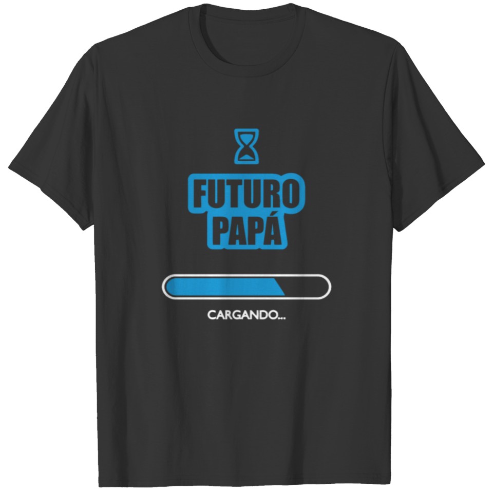 Futuro Papa cargando funny tshirt T-shirt