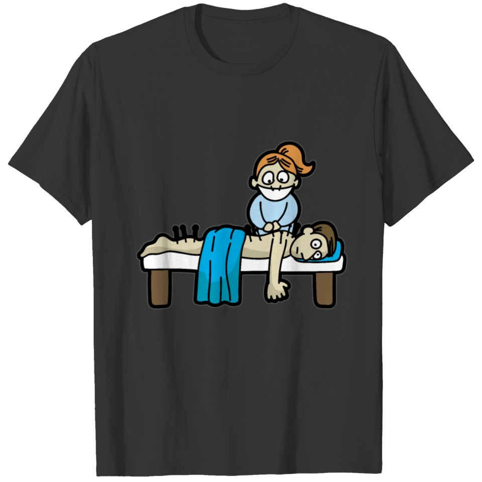 ACUPUNCTURE acupunturist Needle funny gift cartoon T-shirt