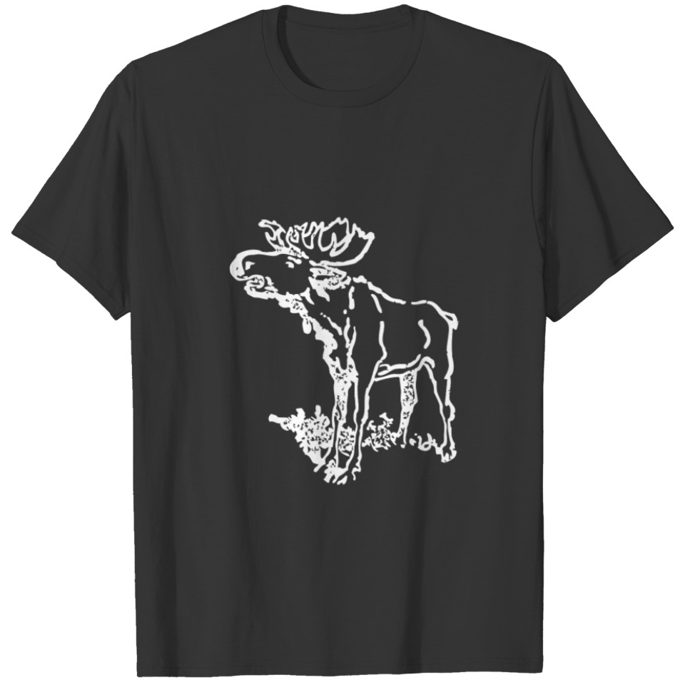 Cool Moose product Artistic Woodland Animal Gifts T-shirt