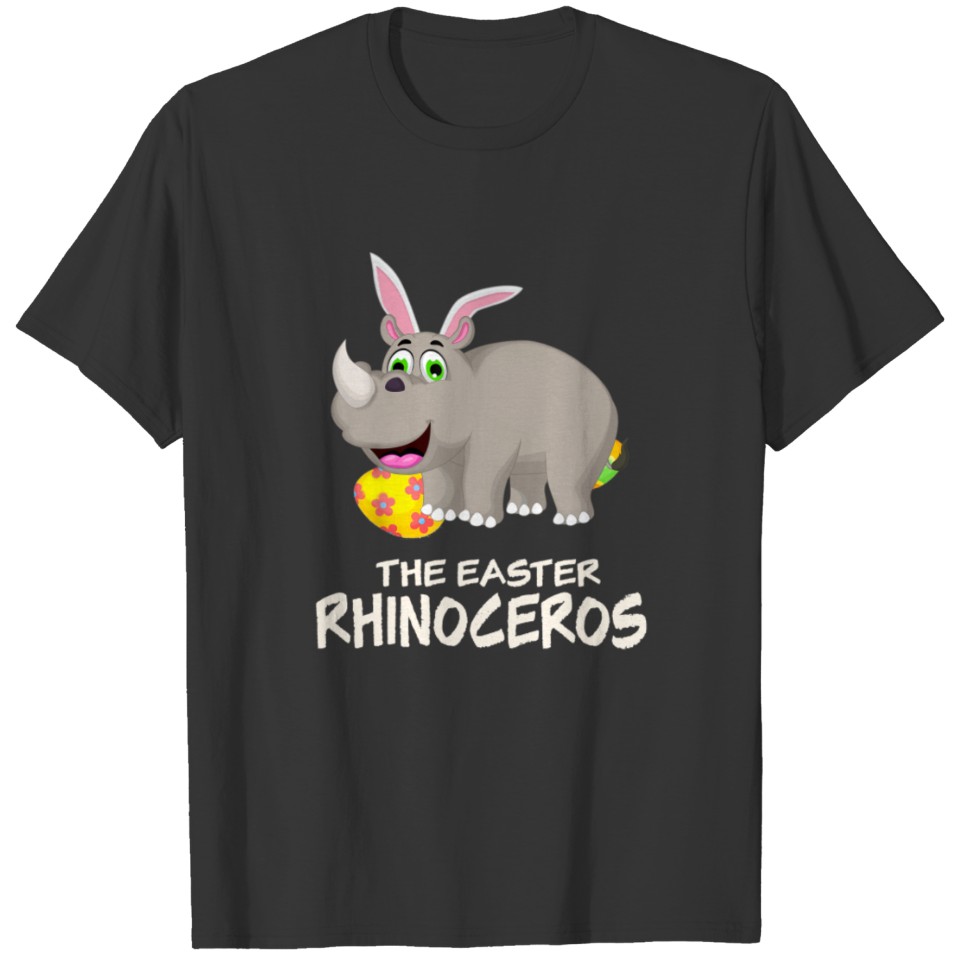 The Easter Rhinoceros Happy Easter T Shirts for Dog