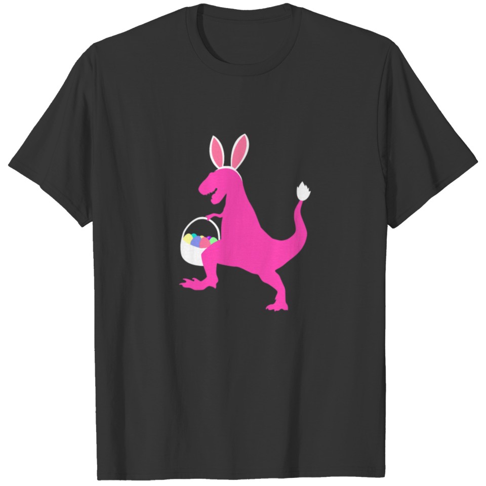 Kids Girls Dinosaur Easter Cute Dress T Shirts