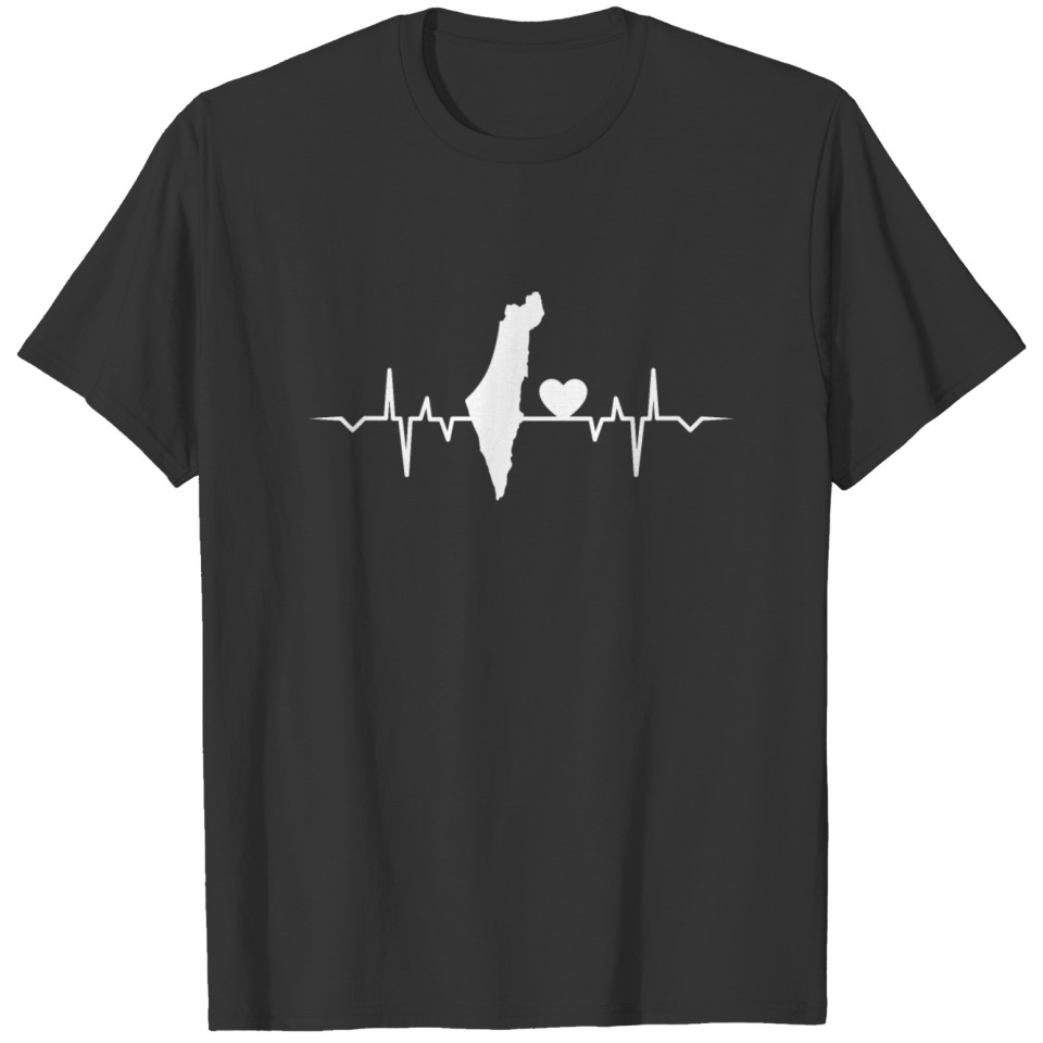 I Love Israel Country Heartbeat T-Shirt T-shirt