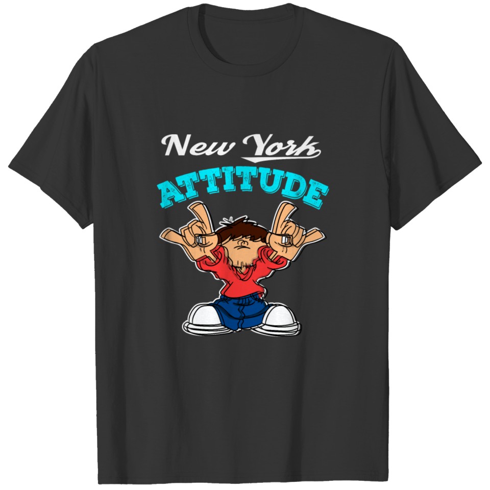 A Cool Attitude Tee For You Saying "New York T-shirt
