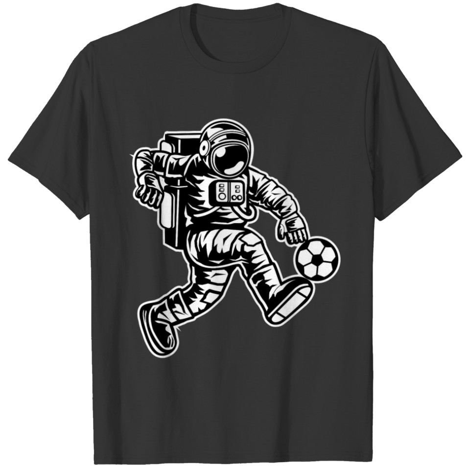 Astronaut Plays Soccer in Space T-shirt