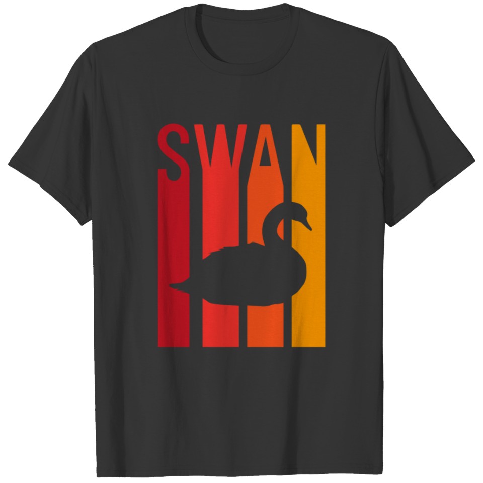 Swan Red Blend Typography T Shirt T-shirt