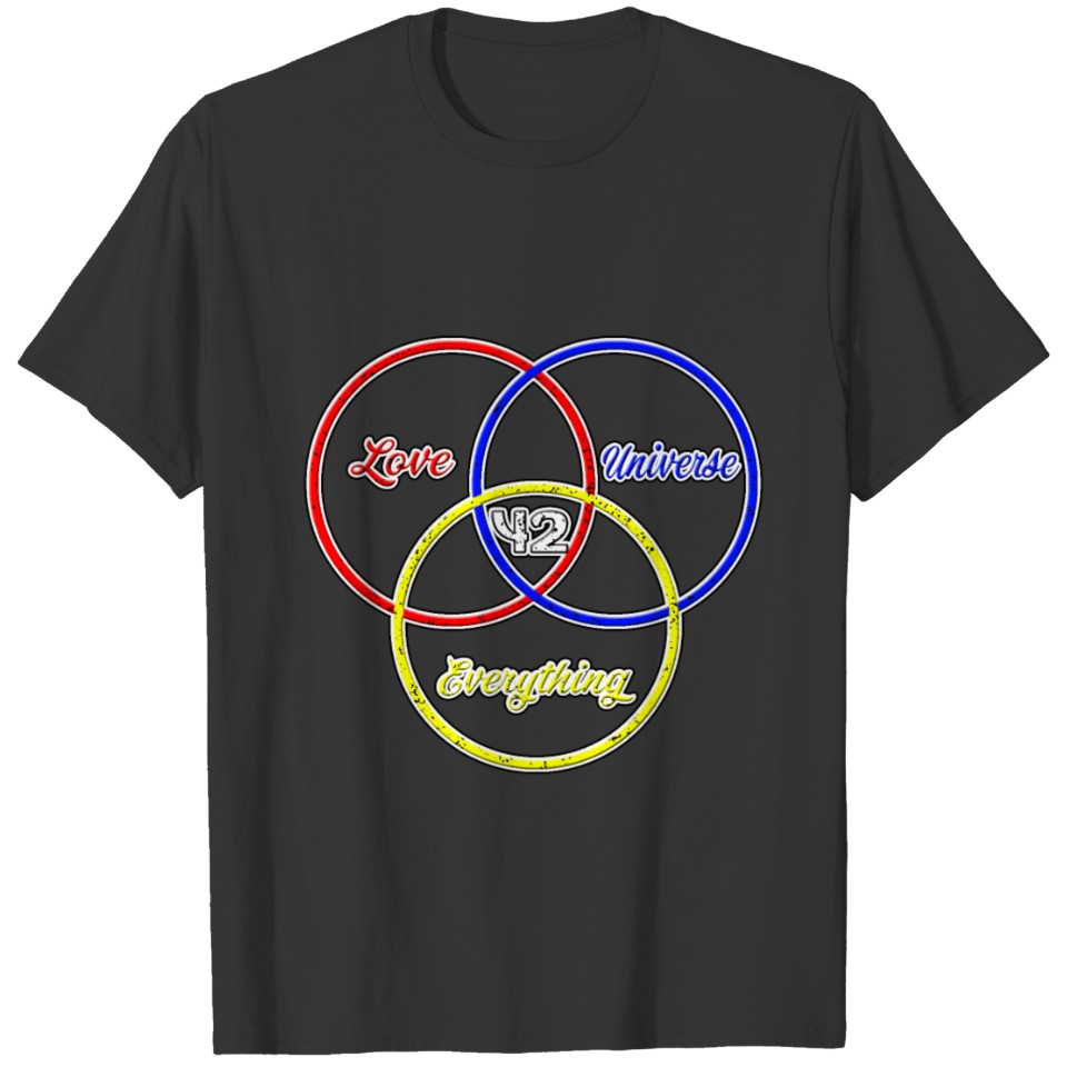42 - The answer to everything - Love Universe Ever T-shirt