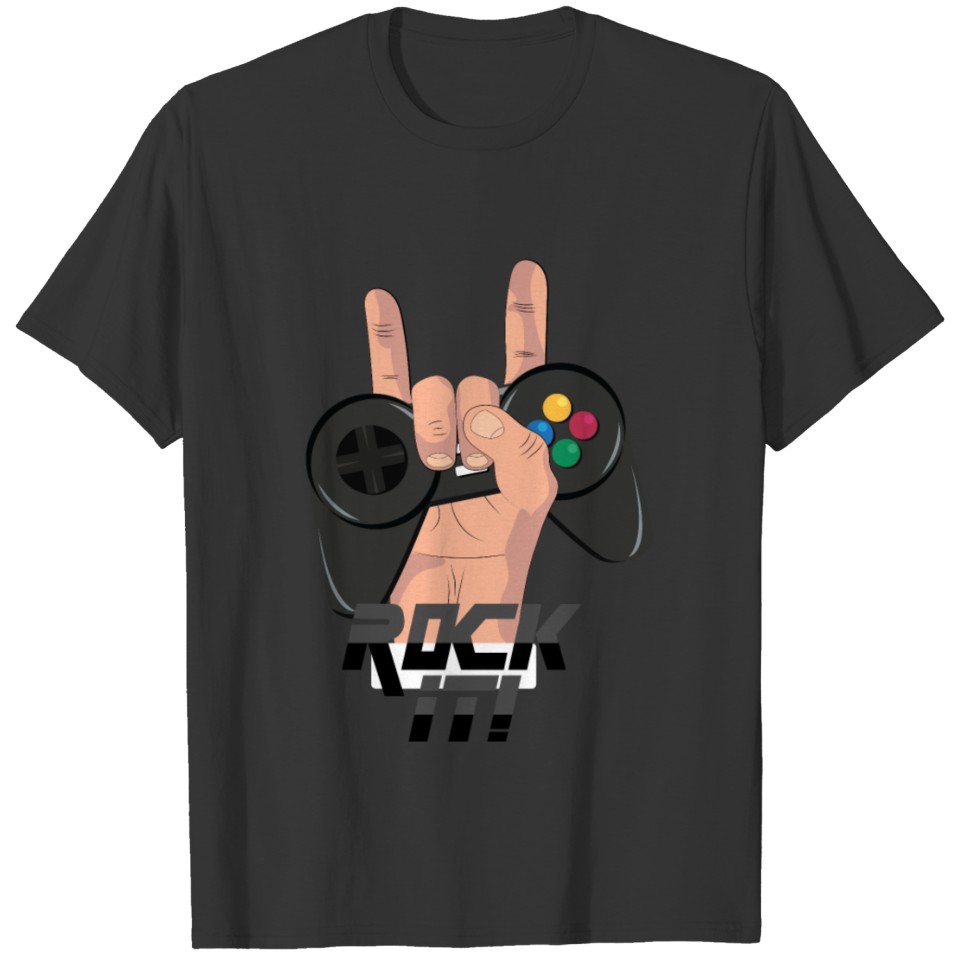Rock it - Gaming shirt with controller gift idea T-shirt