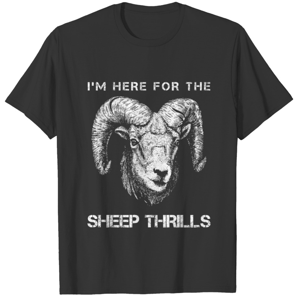 Sheep herd pasture sheepdog farm wool Määh woof T-shirt