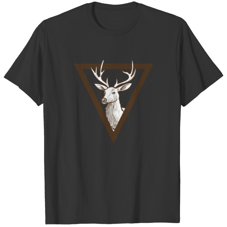 Triangle Reindeer funny tshirt T-shirt