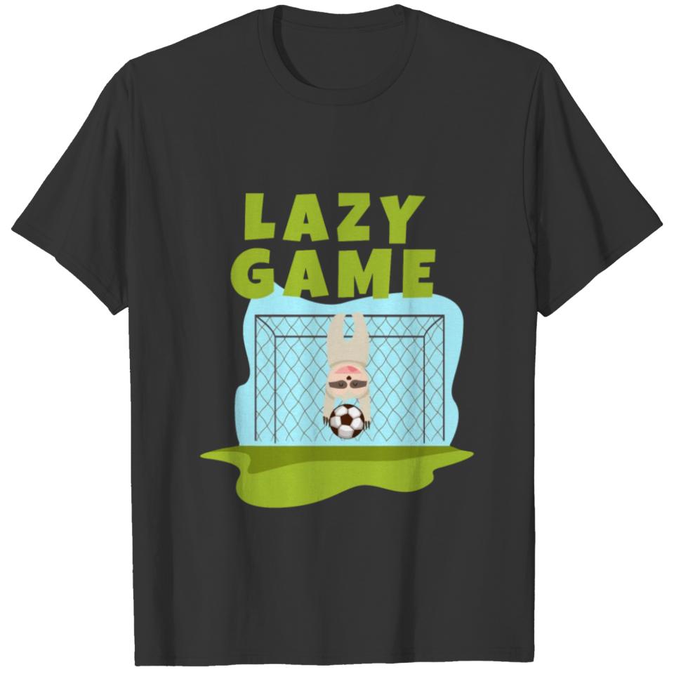 Sloth Lazy Football Lazy Game Tired T-shirt