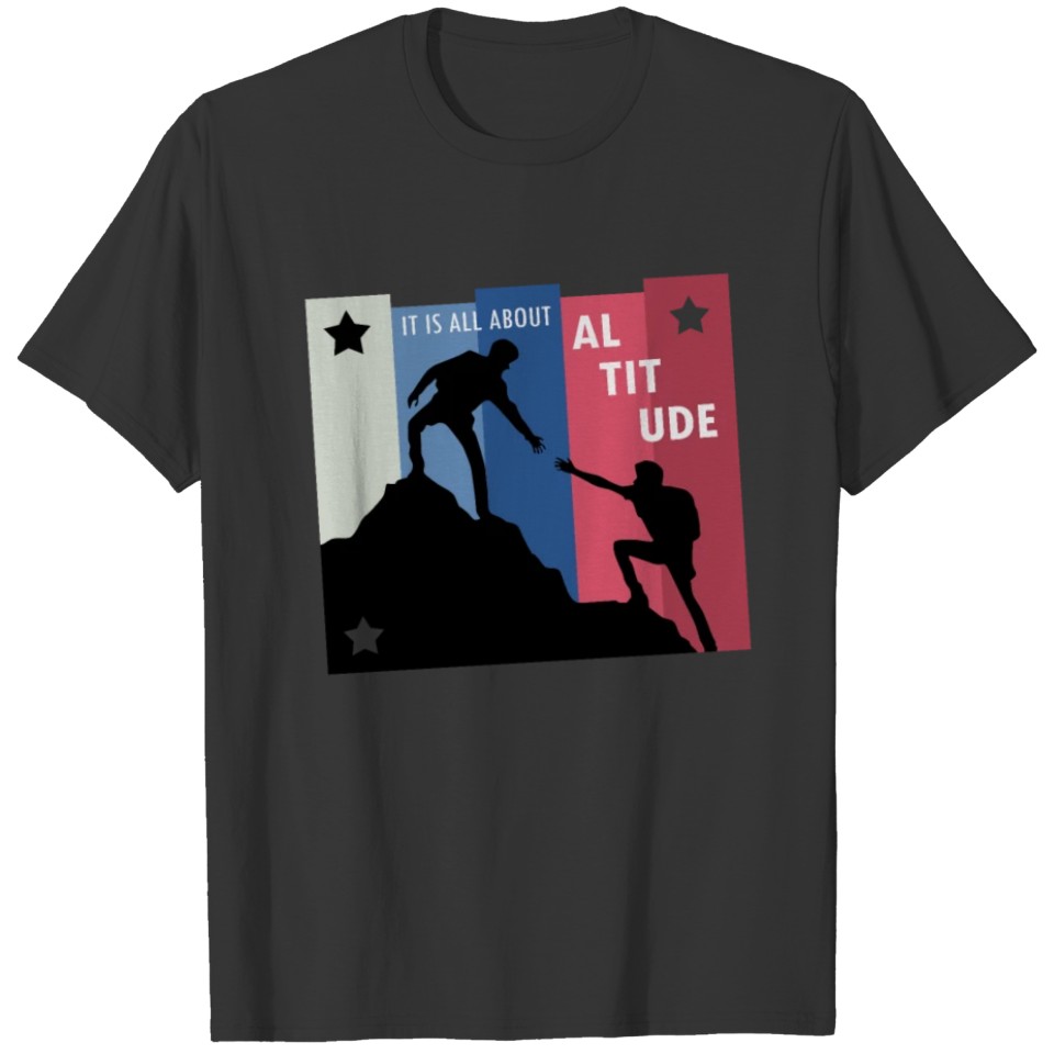 Mountain Climber Peak Trails Rocks Downhill Gift T-shirt