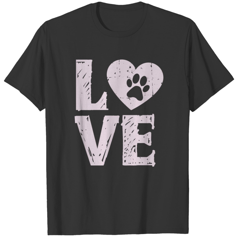 love dog T-shirt
