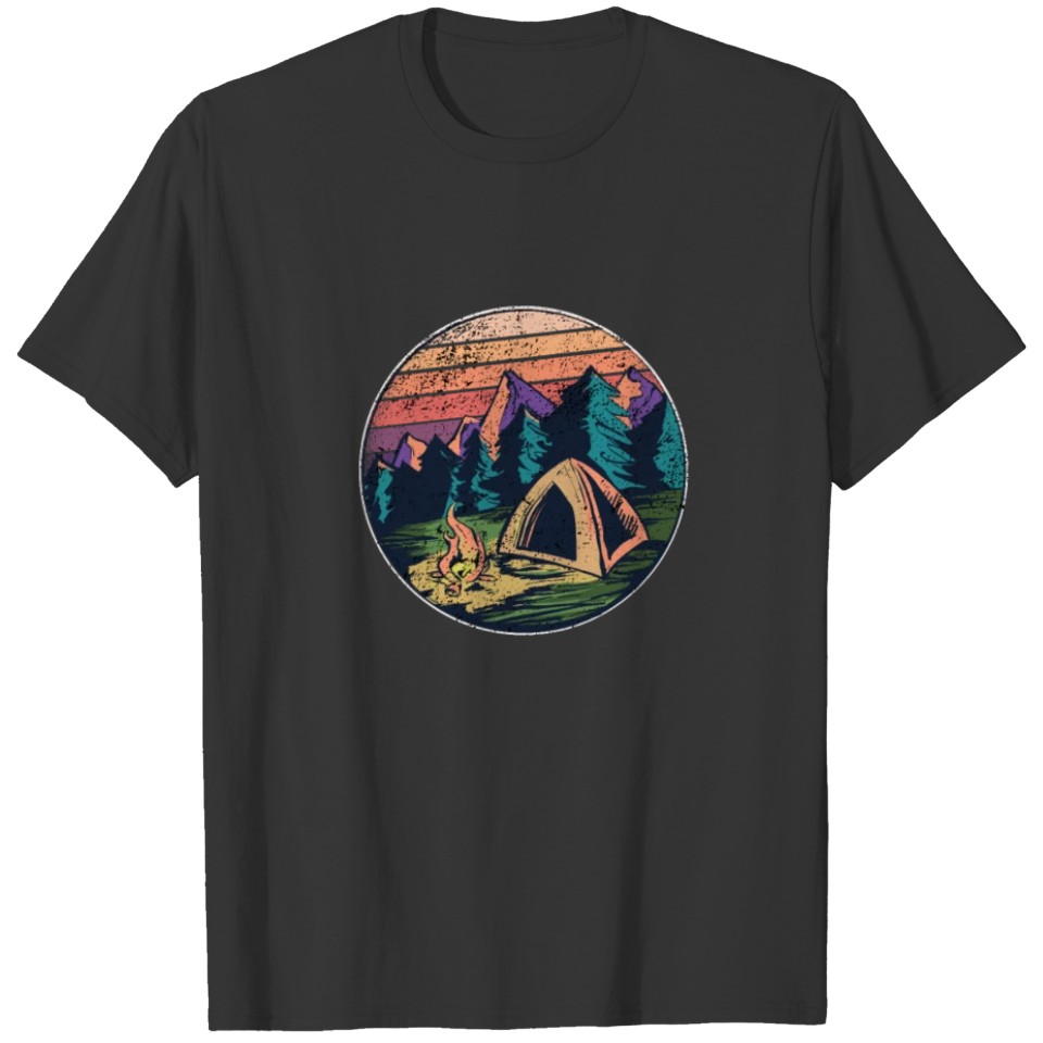 Camping graphic, Camper Gift, Vintage Camper Tent T-shirt