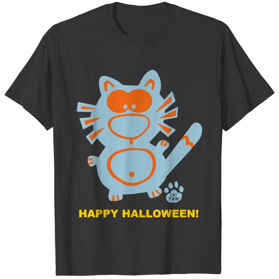Happy Halloween Cat Costume Black Cats Gifts T-shirt
