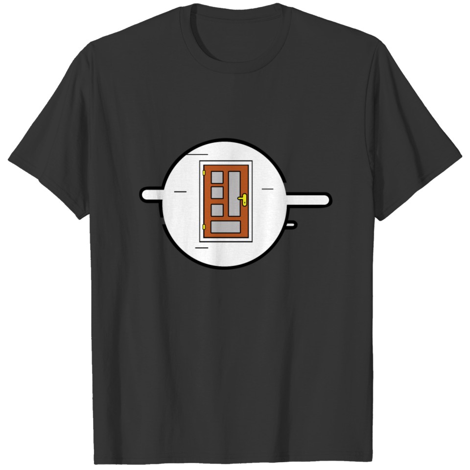 Door Flat Design T-shirt