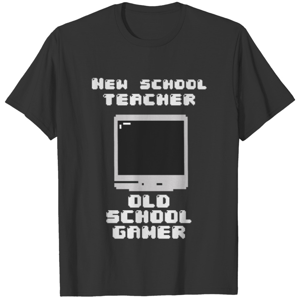 New school teacher old school gamer retro RPG T Shirts