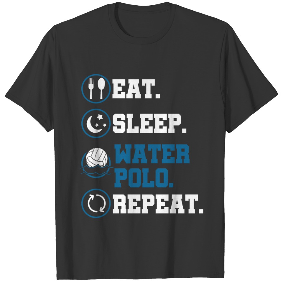 Eat Sleep Water Polo Repeat T-shirt