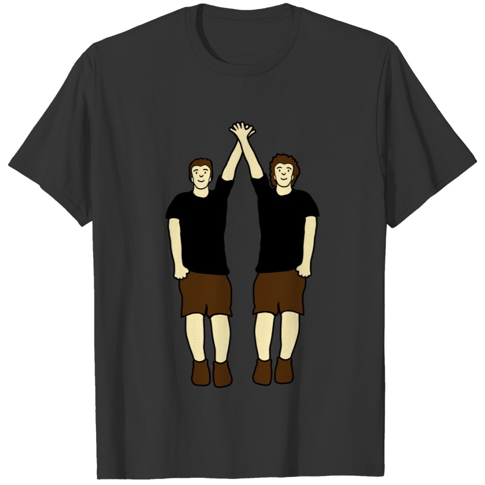 2 friends clapping team couple waving man welcomin T Shirts