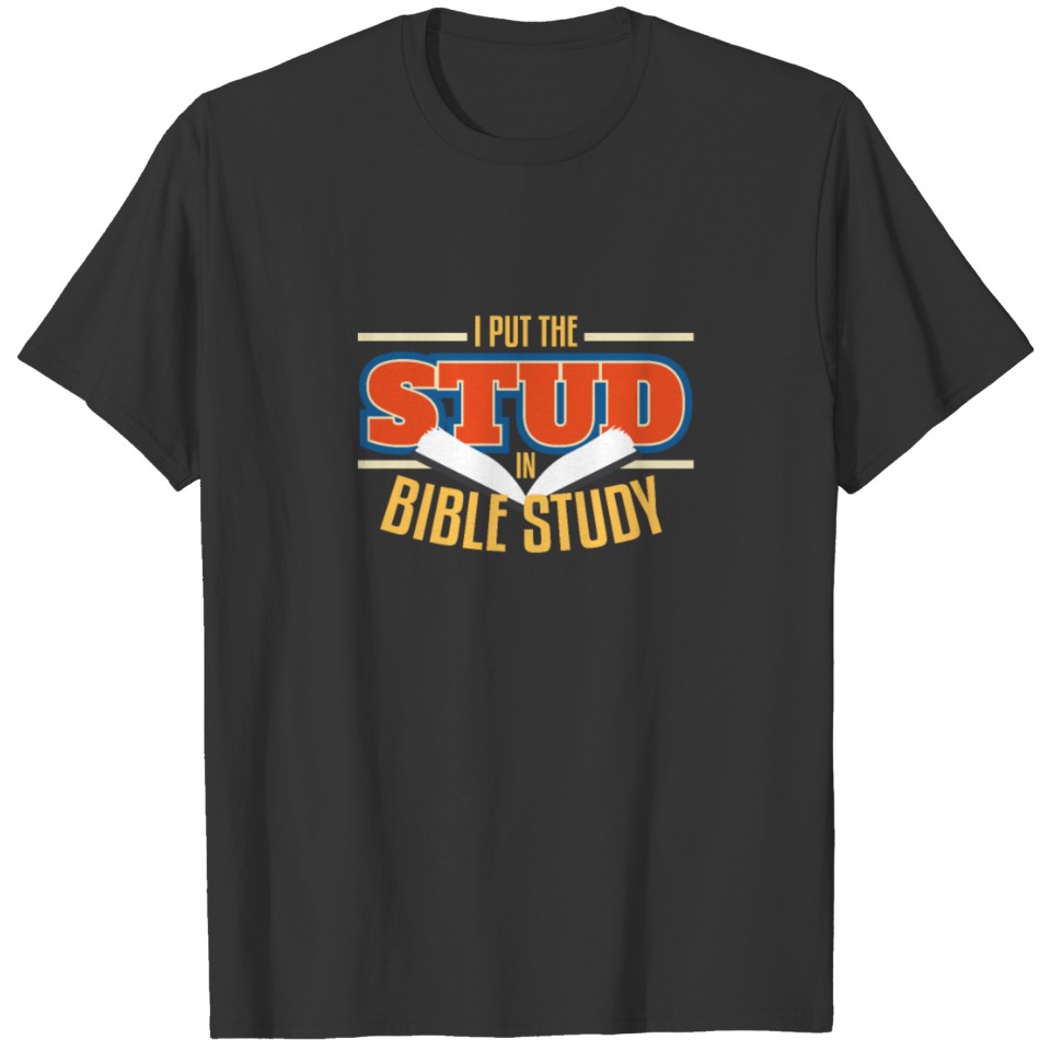 I Put The Stud In Bible Study product | Pray T-shirt