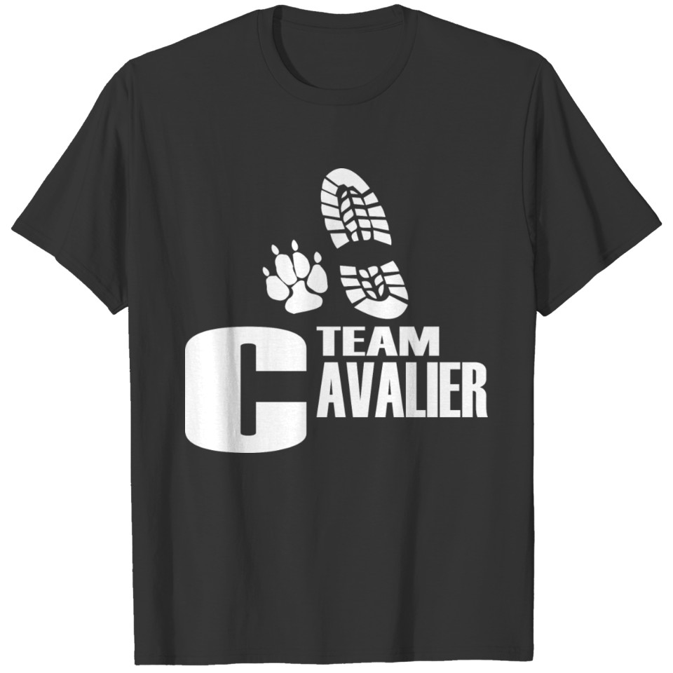 Cavalier Team Dog Paw Owner Footprint T-shirt
