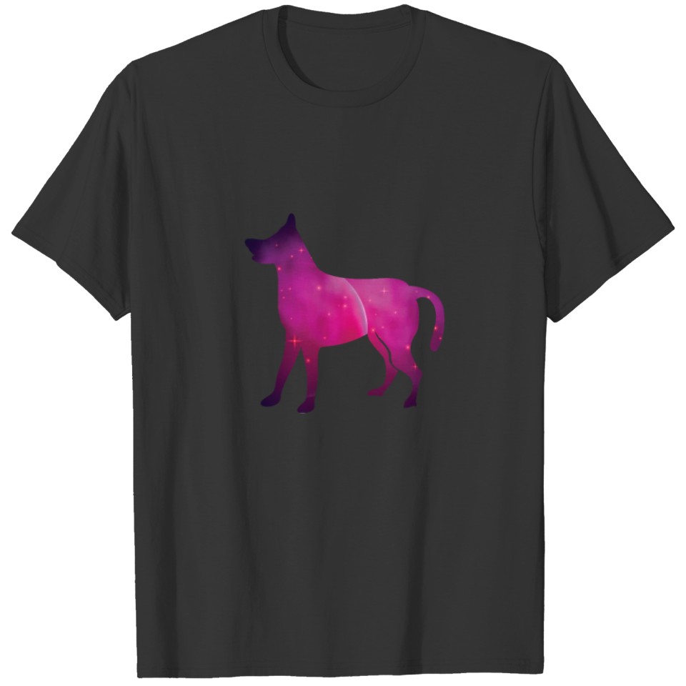 Galaxy Dog Bright Colored Animal Cool Gift Idea T-shirt