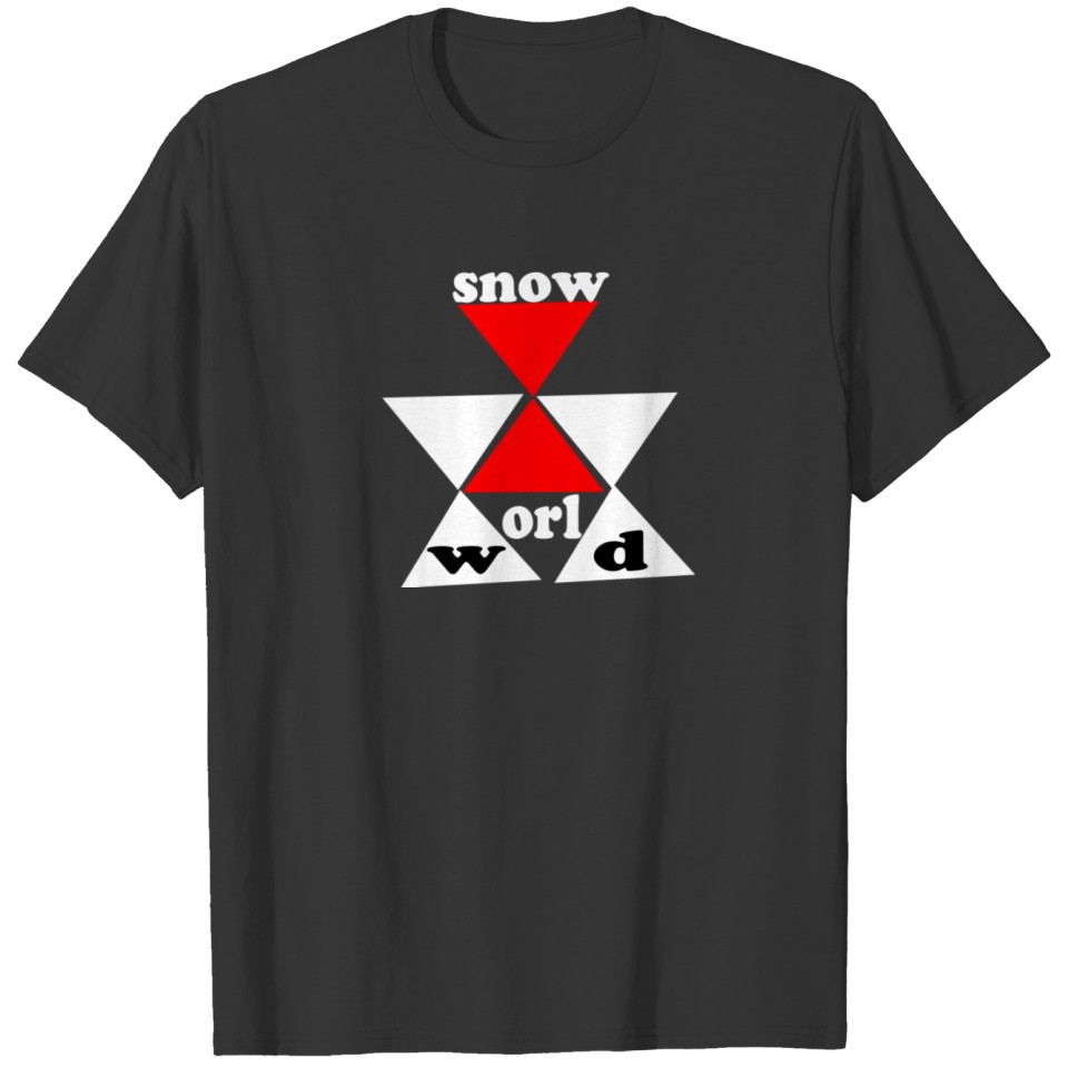 snow word cloud T-shirt