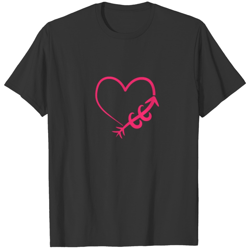 Cross Country Running Runner CC XC Gift Pink Heart T-shirt