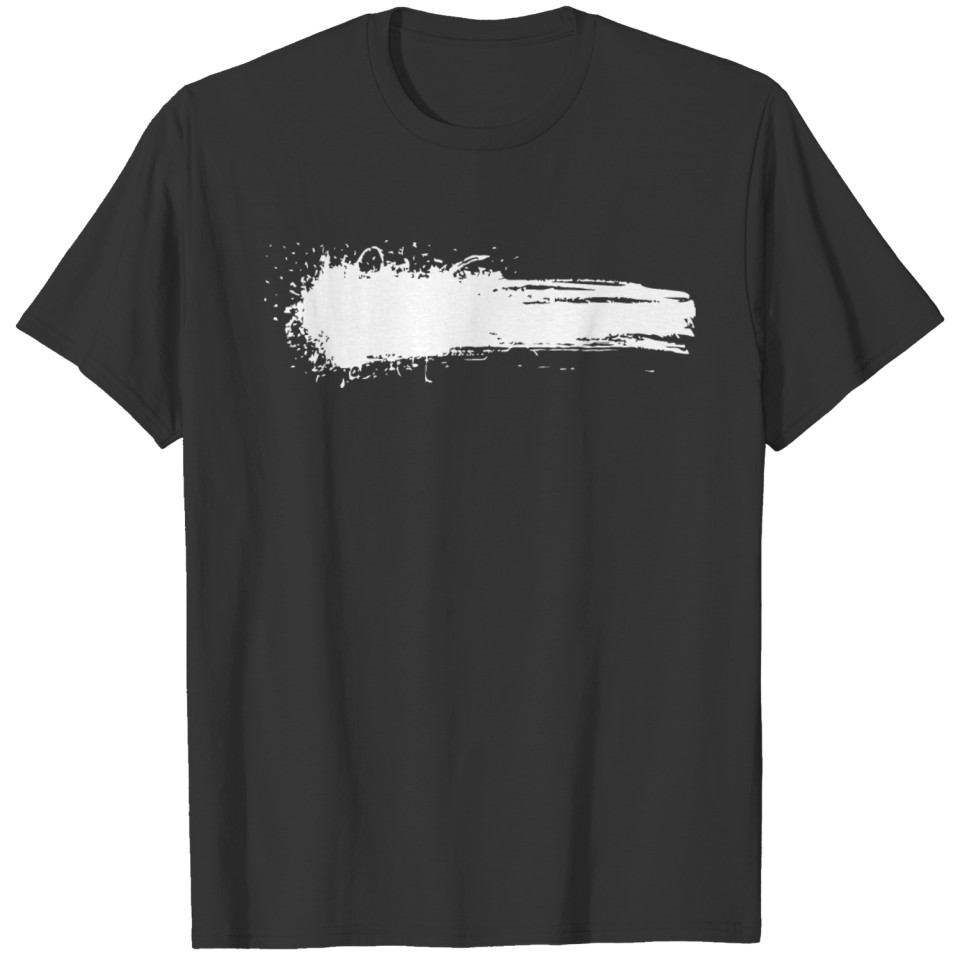 White spot brush stroke blurred color T-shirt