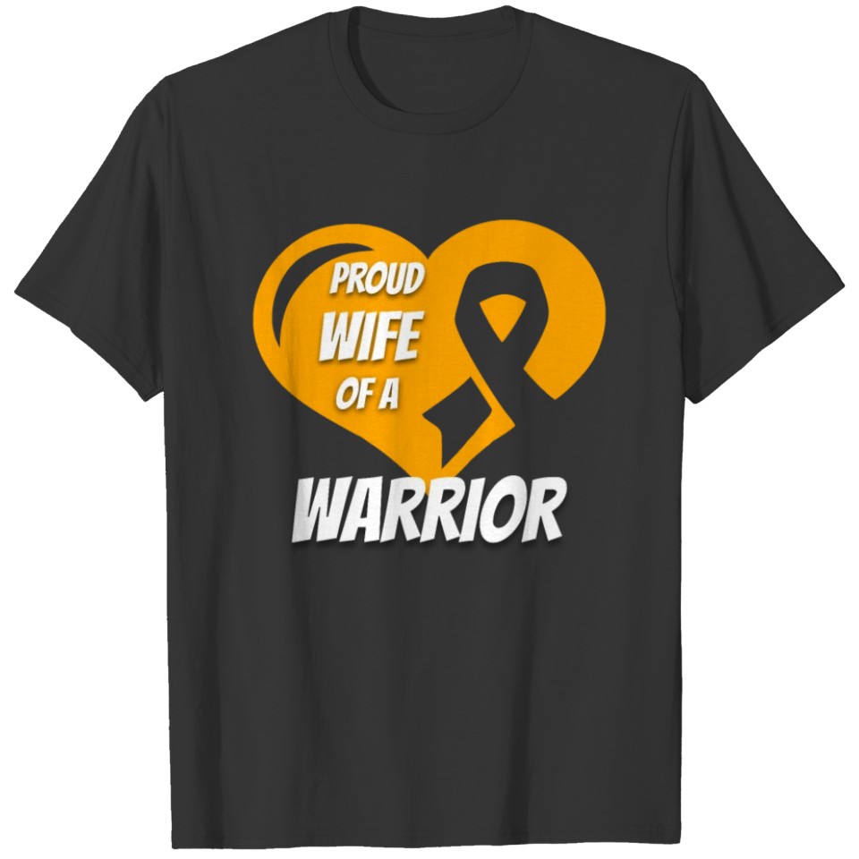 Leukemia Shirt Proud Wife Of A Warrior T-shirt