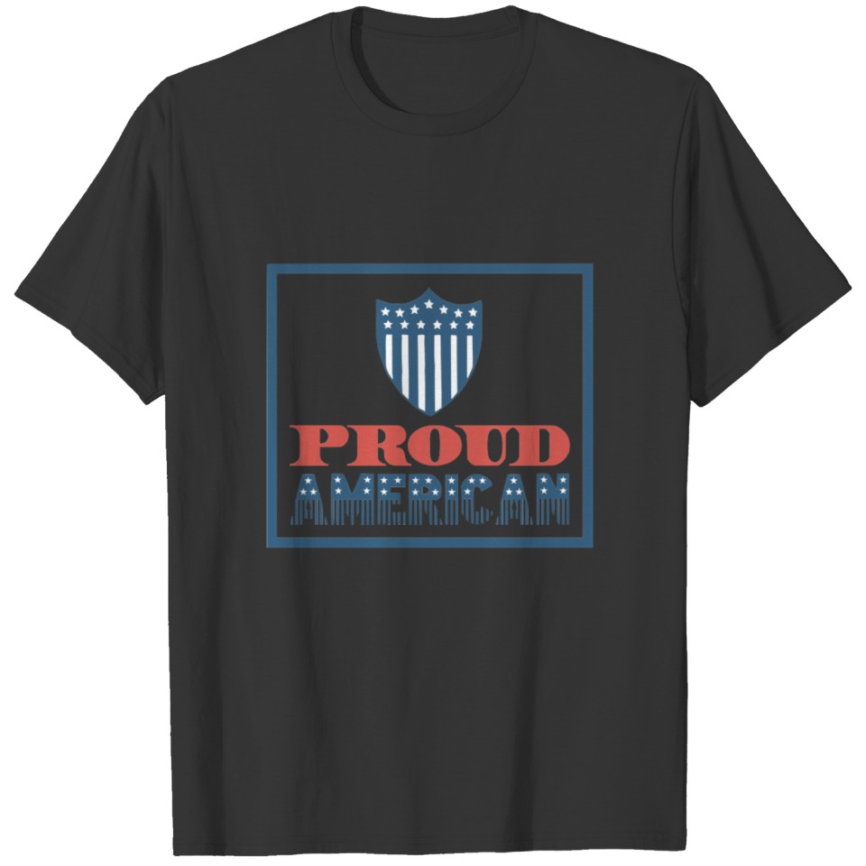 Proud American - stars & strips T-shirt