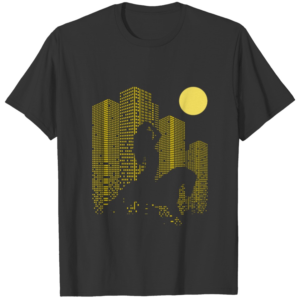 Horse Riding Design City Horse Cool Gift Idea T-shirt