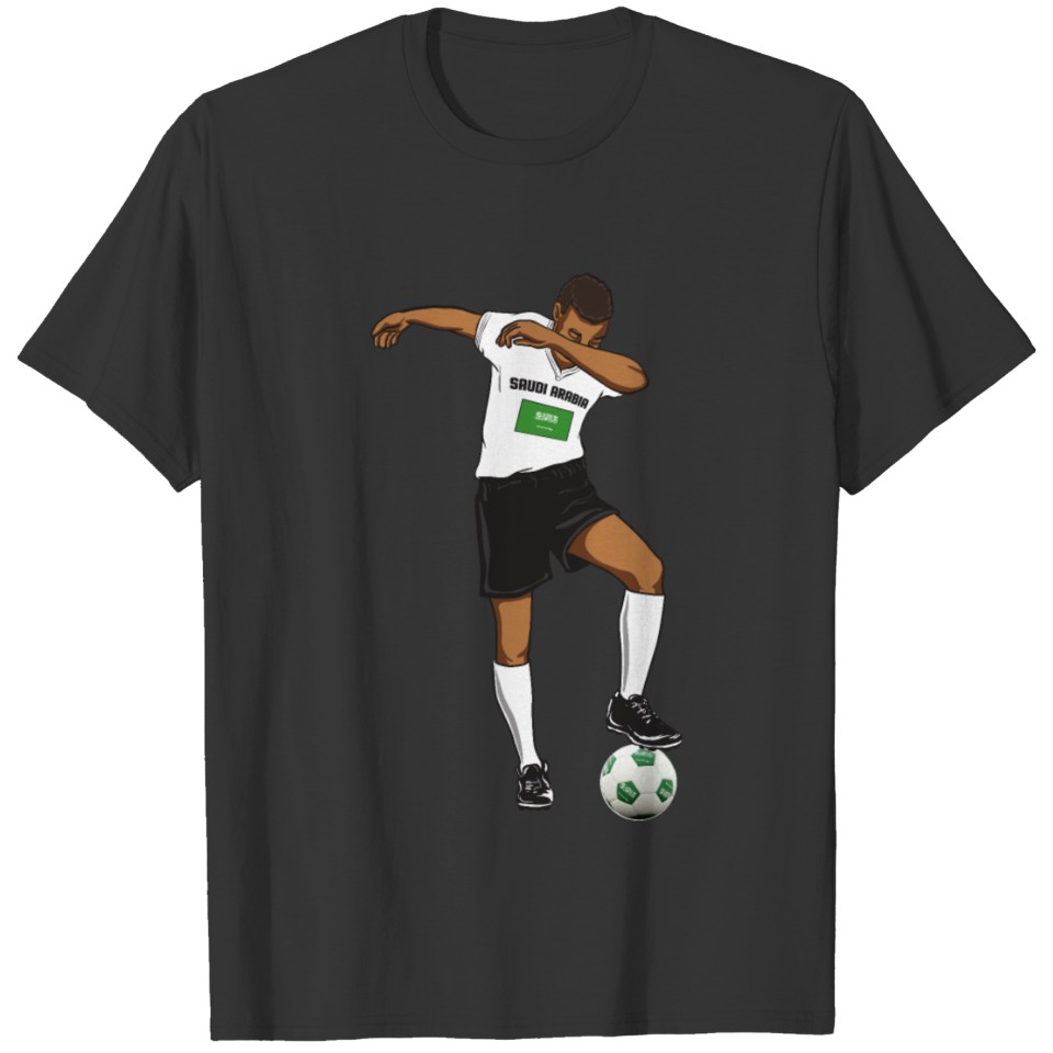 Saudi Arabia National Soccer Team Dabbing Player T-shirt