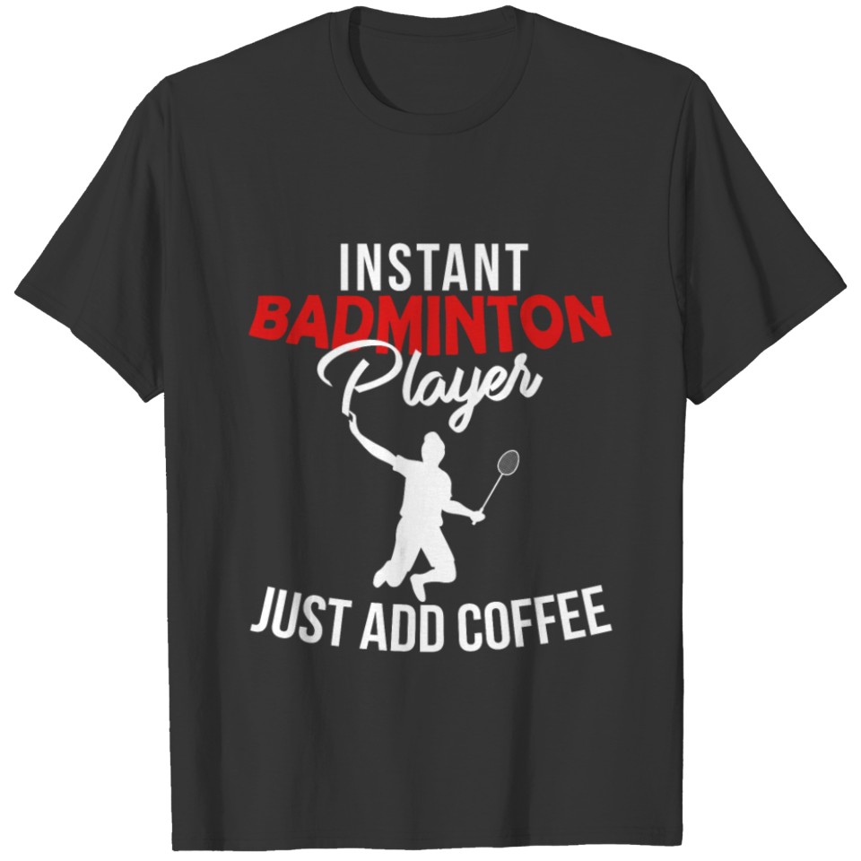 Badminton player sport T-shirt