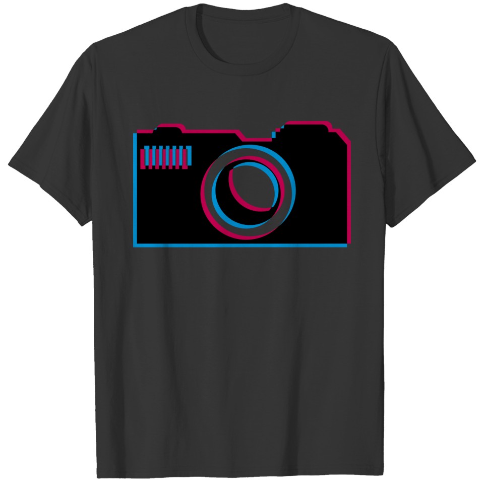 3d camera photographer filming photos shoot appara T Shirts
