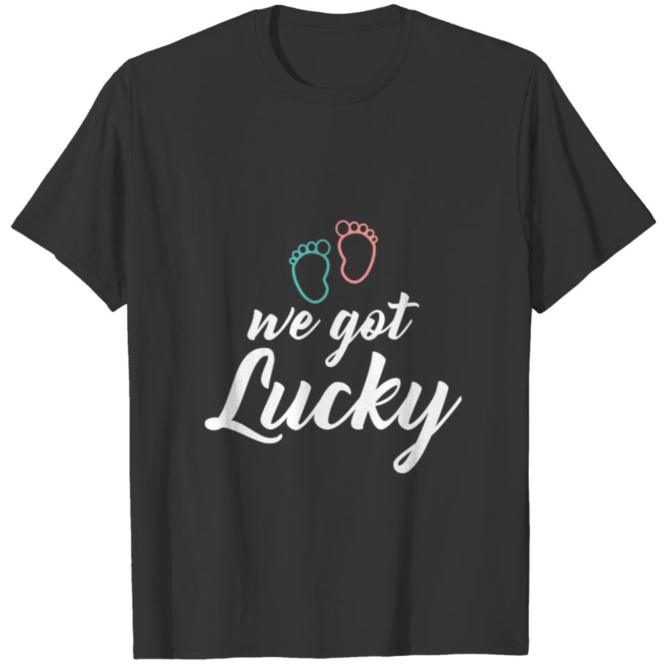Blessed And Lucky Pregnancy Gift Idea T-Shirt T-shirt