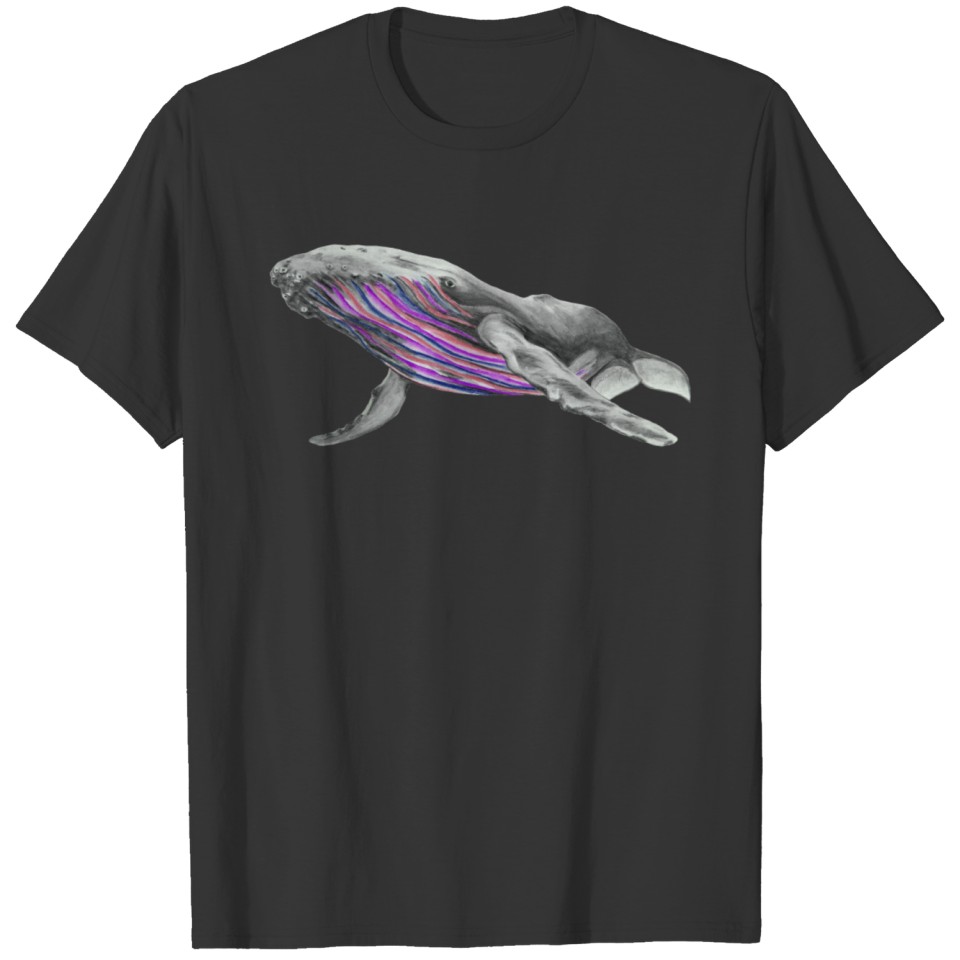 Humpback whale (pink-purple) T-shirt