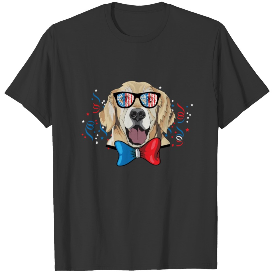Labrador Retriever / USA Patriotic 4th of July Dog T-shirt