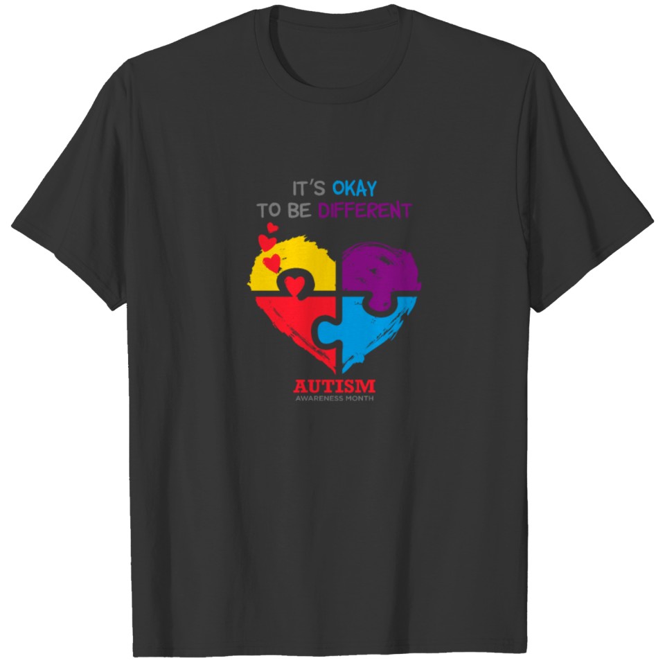 World Autism Awareness Day Puzzle Colorful Cool T-shirt