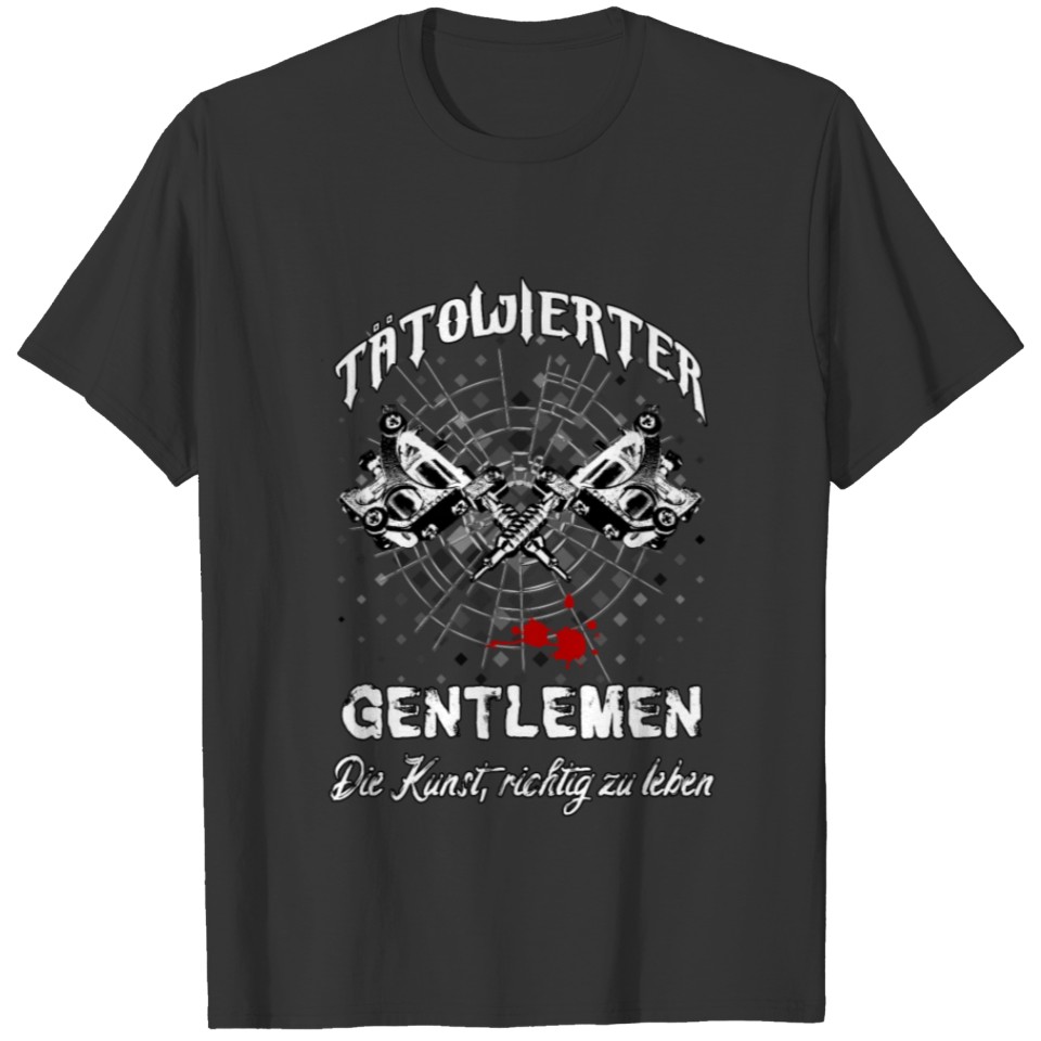 Tätowierter Gentlemen die Kunst, richtig zu leben T-shirt