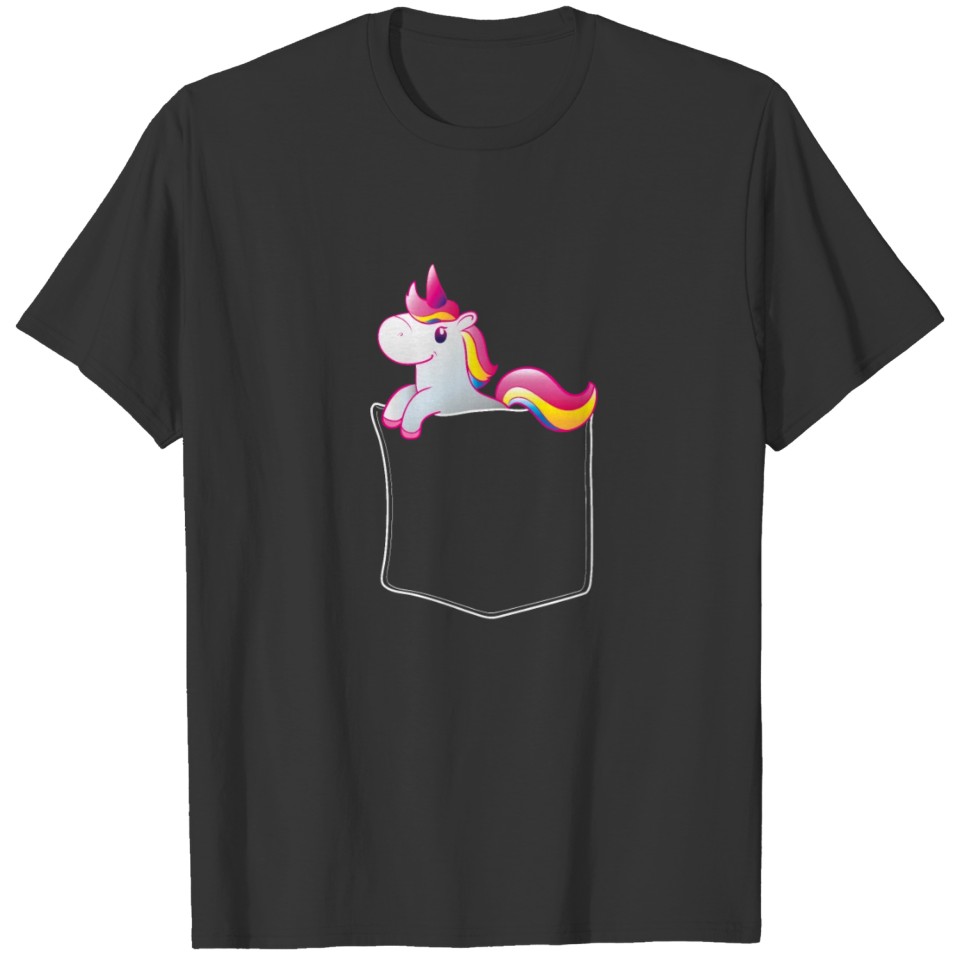 Unicorn Pocket T Shirts