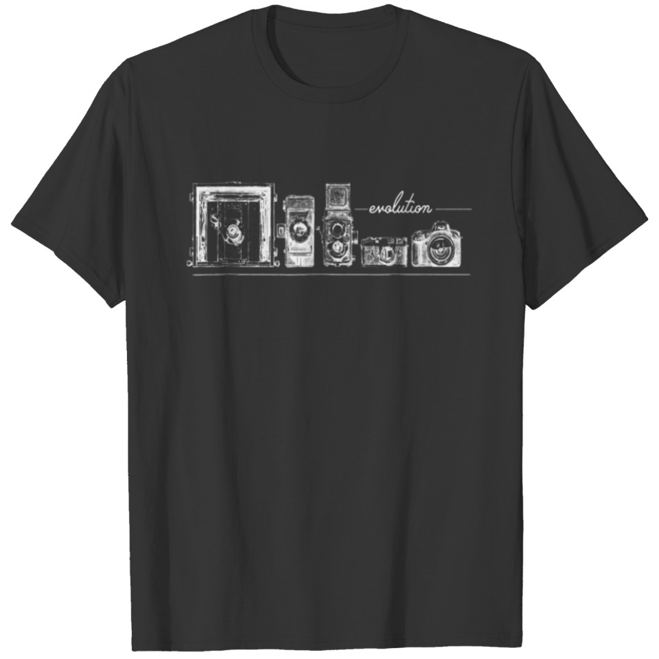 Funny Photography Shirt Camera Evolution T shirt T-shirt