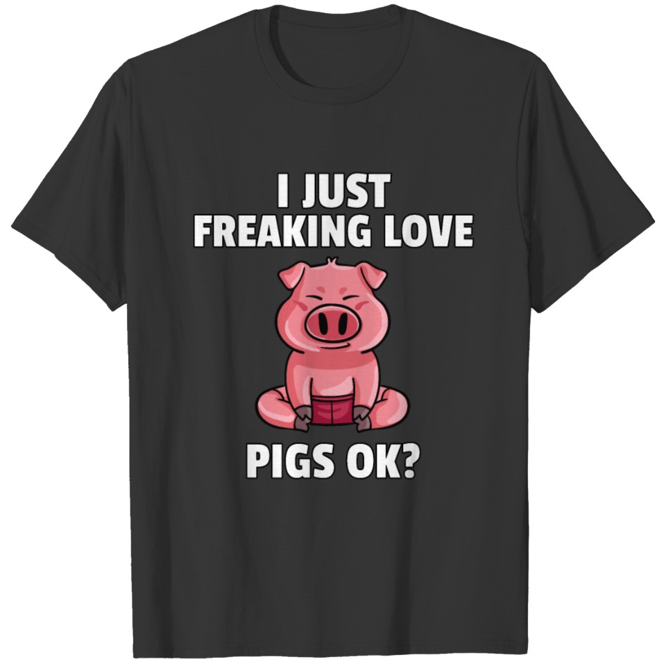 Pig Piggy Farmer Farm Cute Funny Lover Gift T Shirts