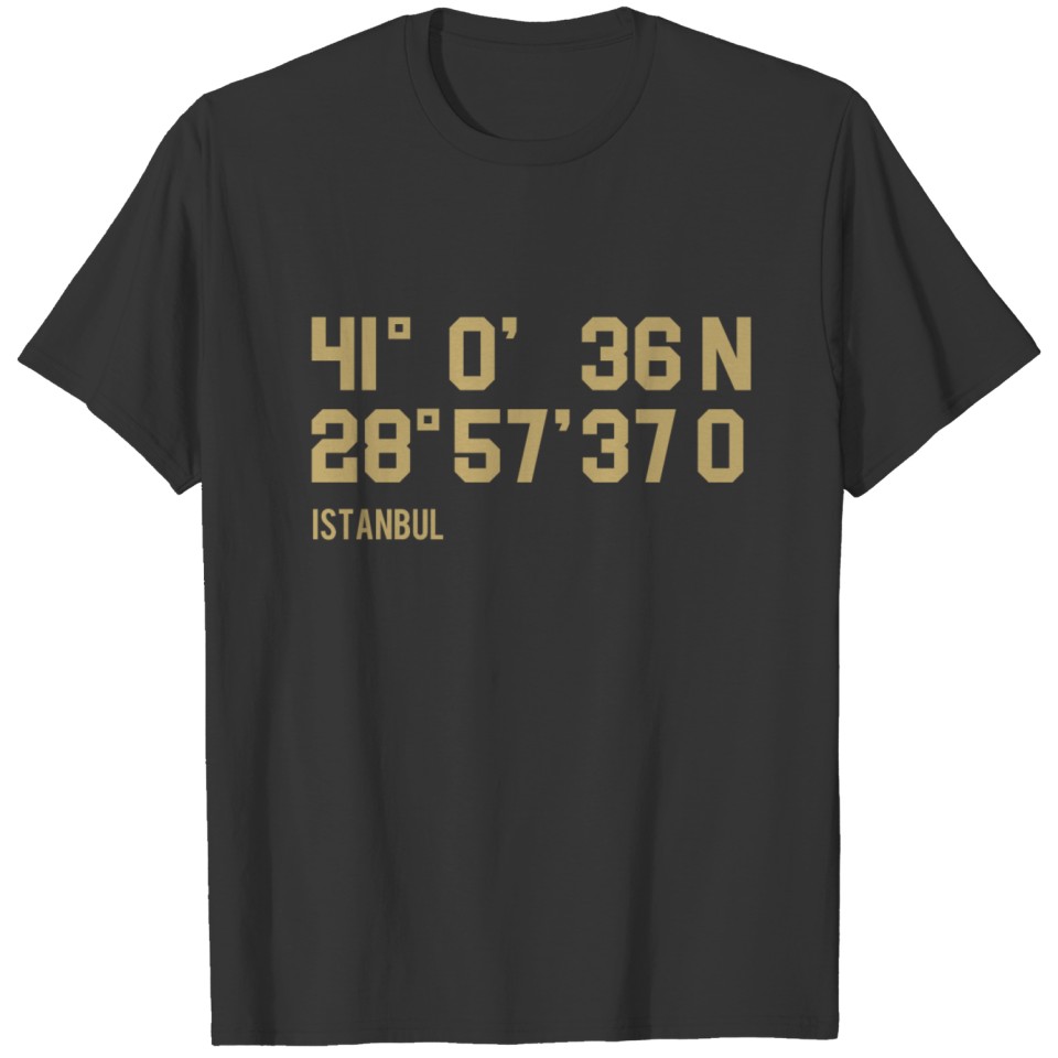 istanbul coordinates T-shirt