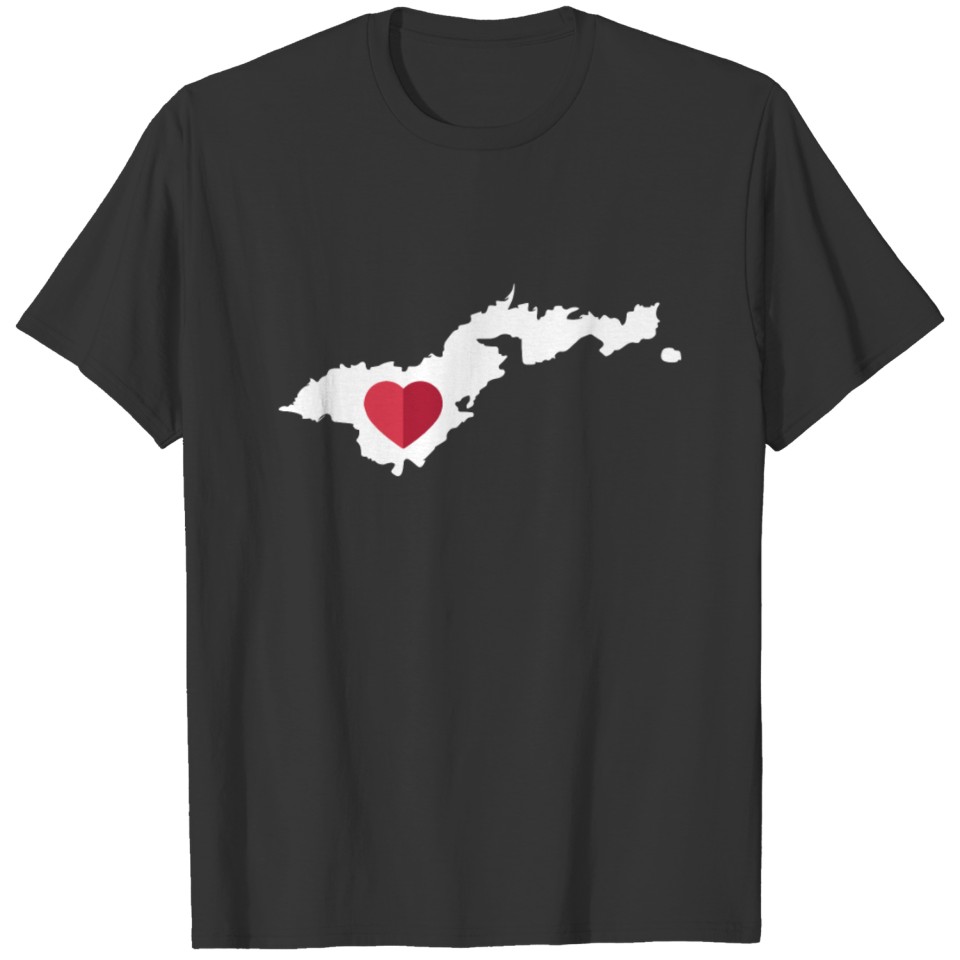 I Love American Samoa Funny Cute Pride Heart Gift T-shirt