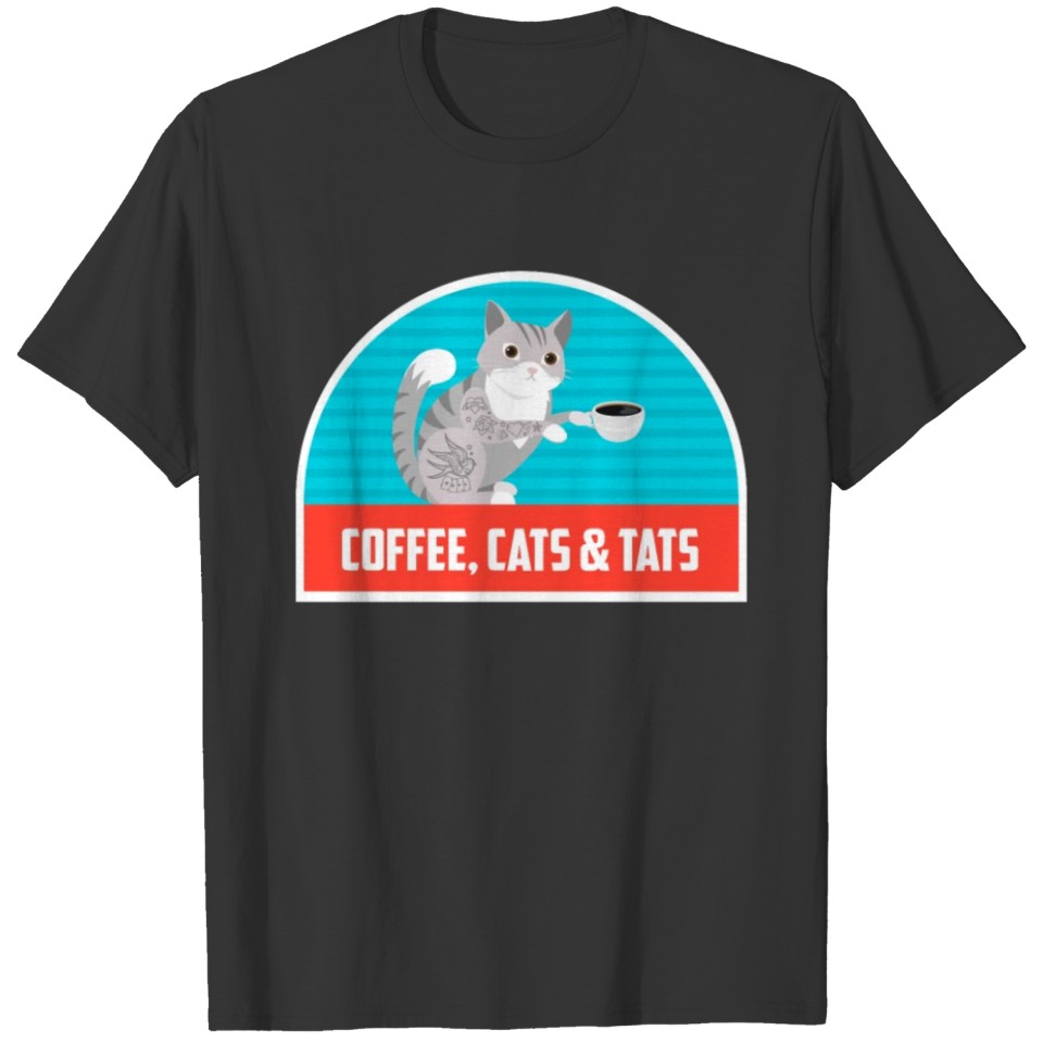 Coffee Cats Tats T-shirt